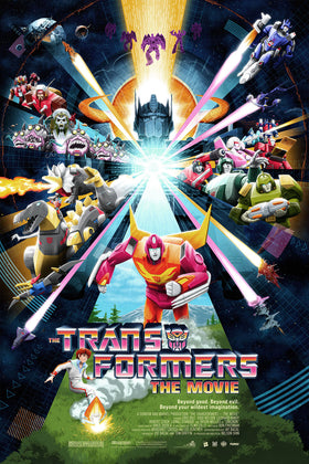 Florey - Ltd Edition 'The Transformers: The Movie' Poster - 24"x36" - FOILED